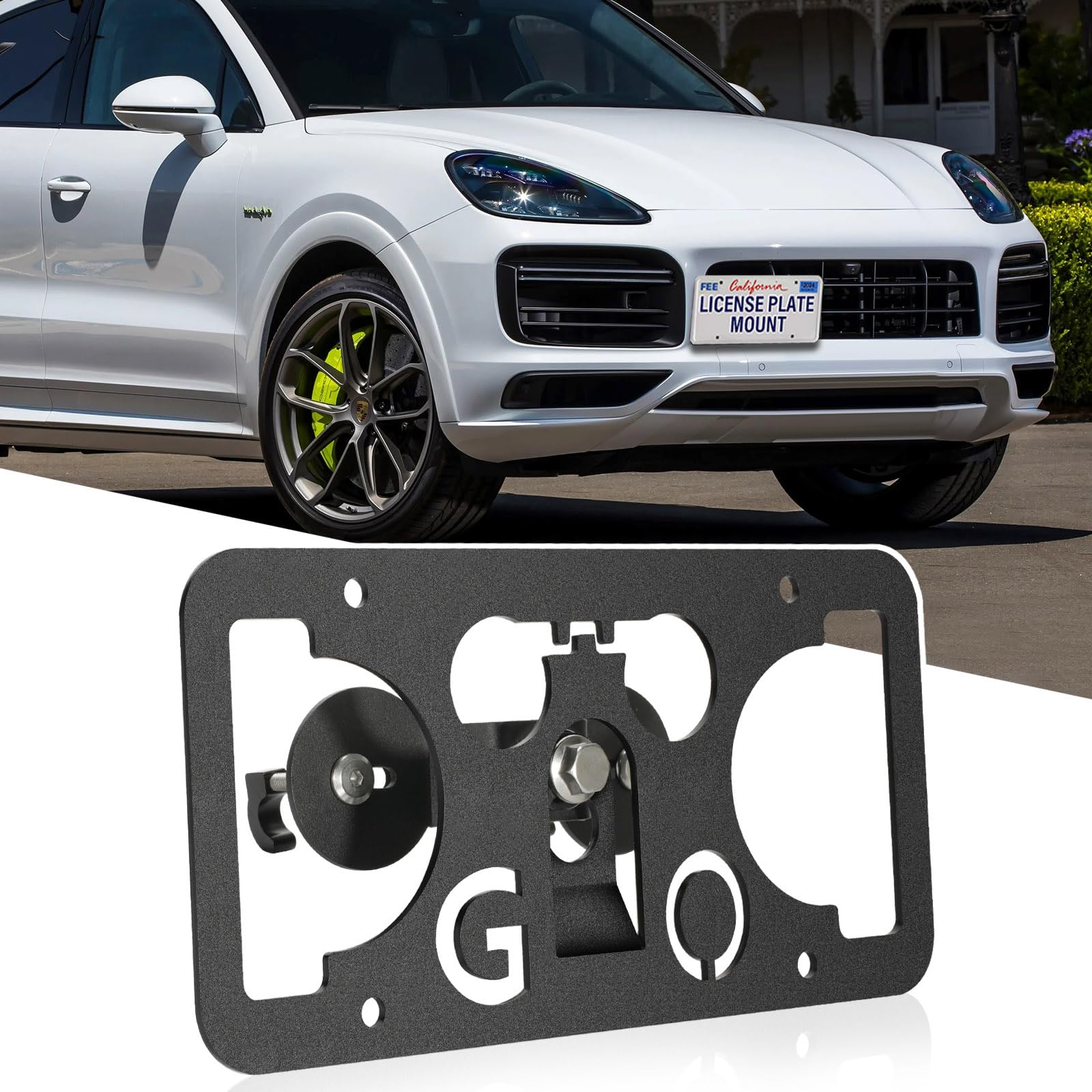 TH136LPBK Part Number Front Bumper Tow Hook License Plate Mount